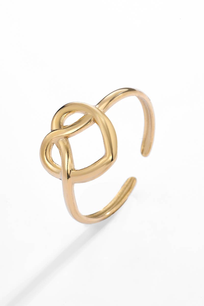 Bague cœur en acier inoxydable 424YC55