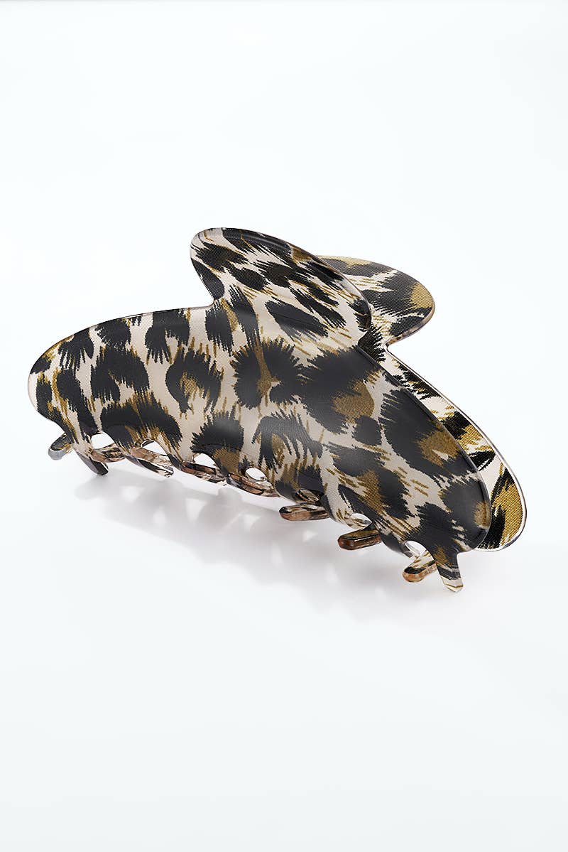 Leopard print hair claw 10.5 cm YH110SS
