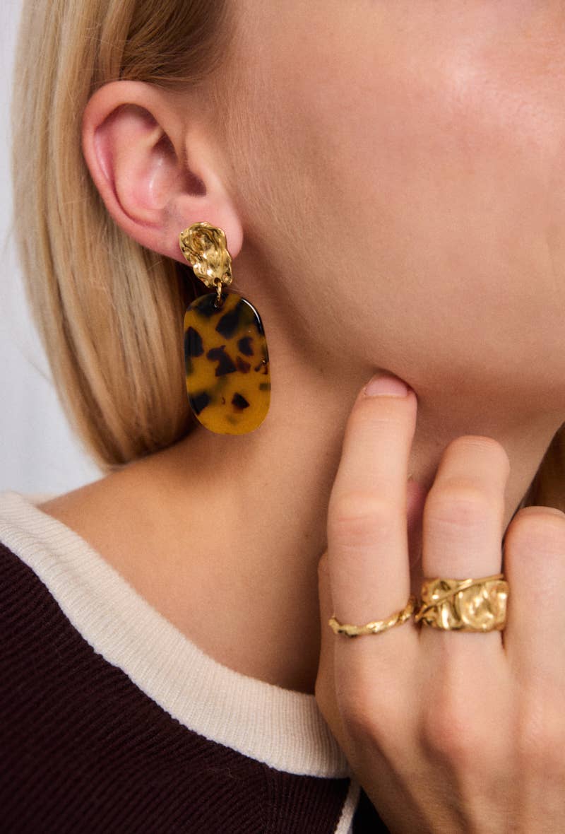 Boucles d'oreille en acier inoxydable 124RX182