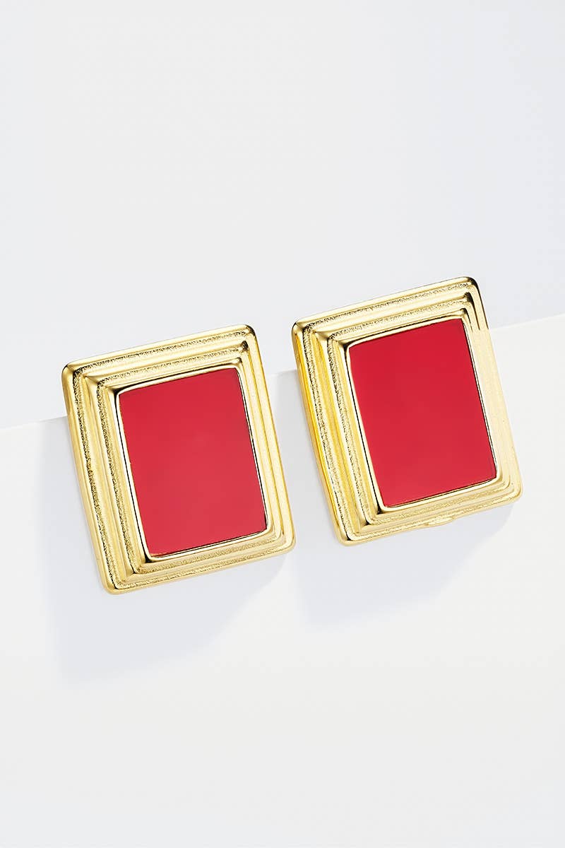 Boucles d'oreille en acier inoxydable 124CA40