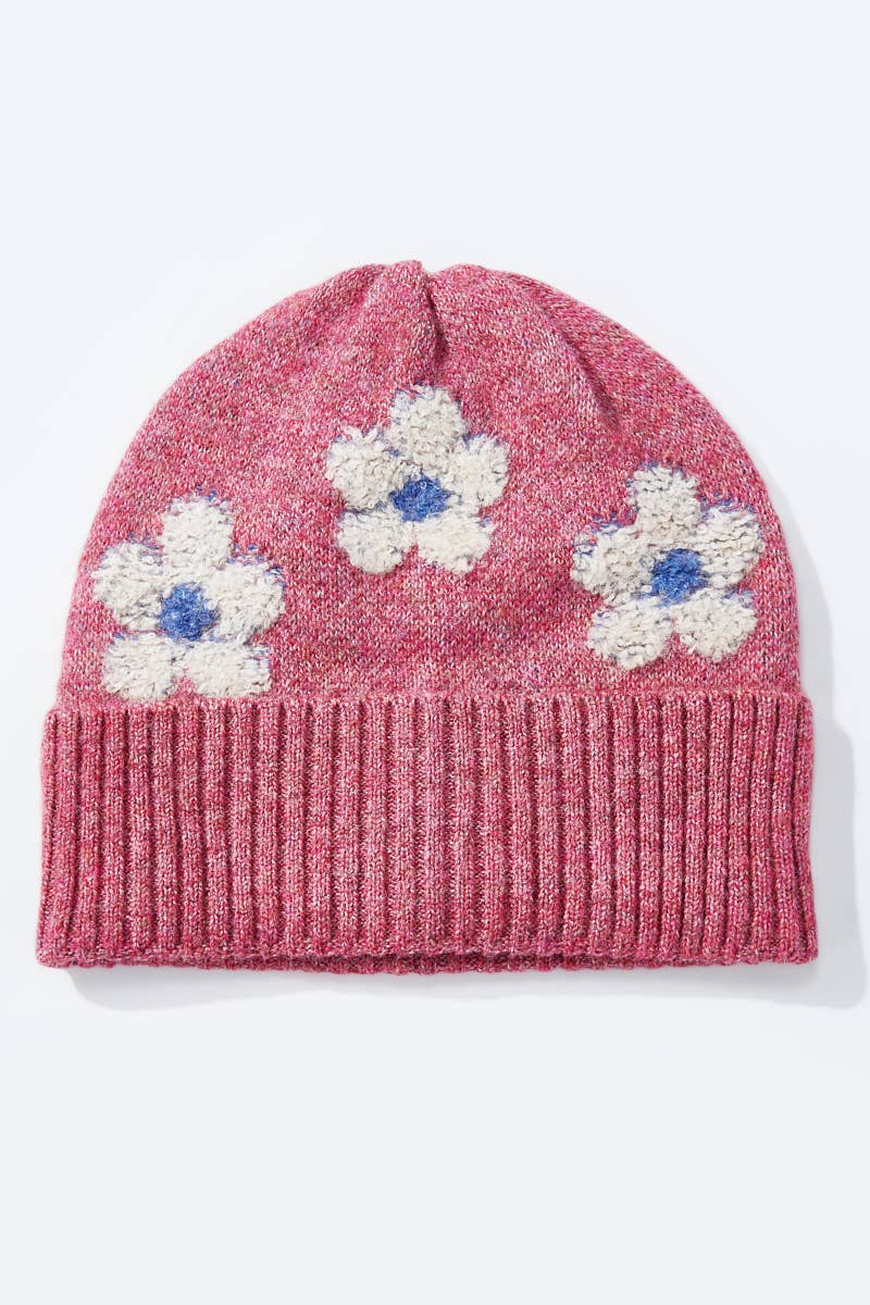 Floral wool beanie MJ206SD