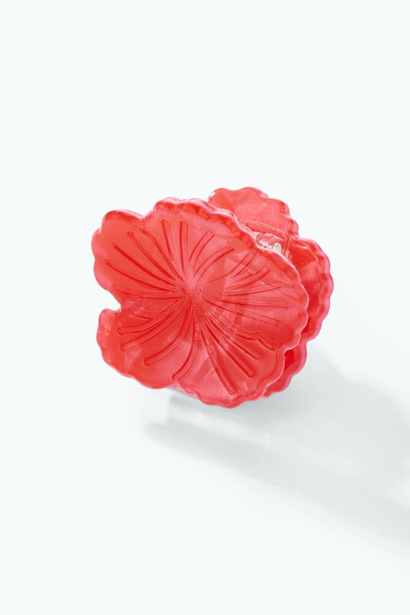 2cm pearlescent flower hair clip YH120LY