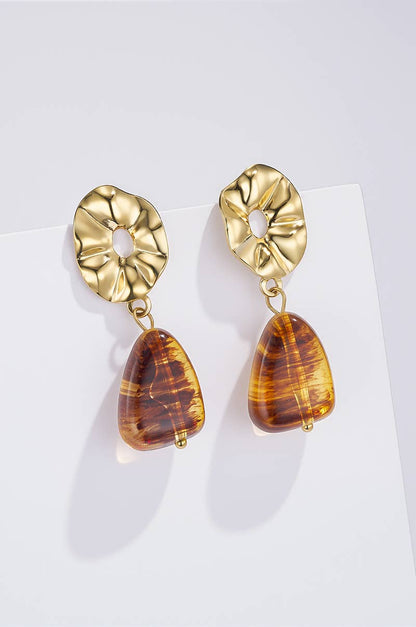 124RX231 stainless steel earrings
