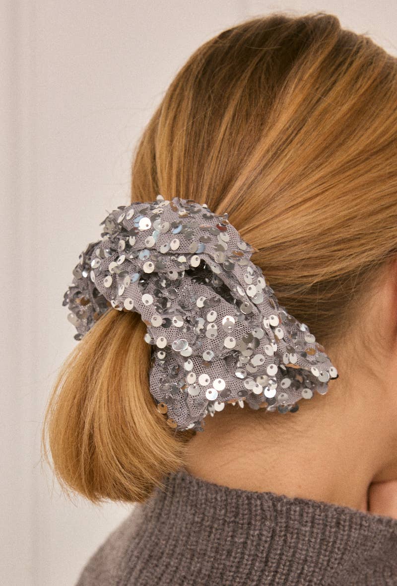 Sequin elastic scrunchie FQ93