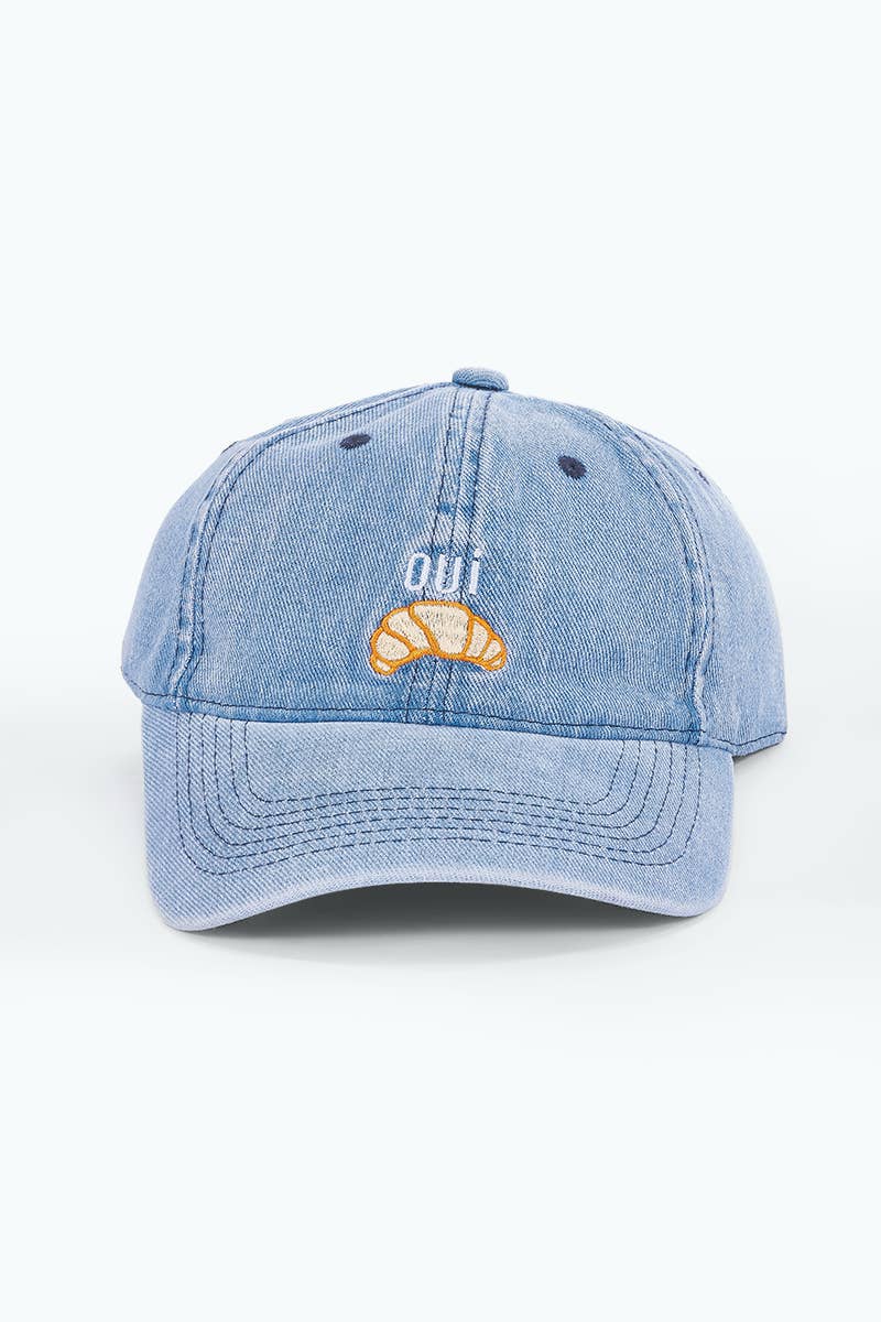 Casquette en coton avec broderie croissant MJ314HK
