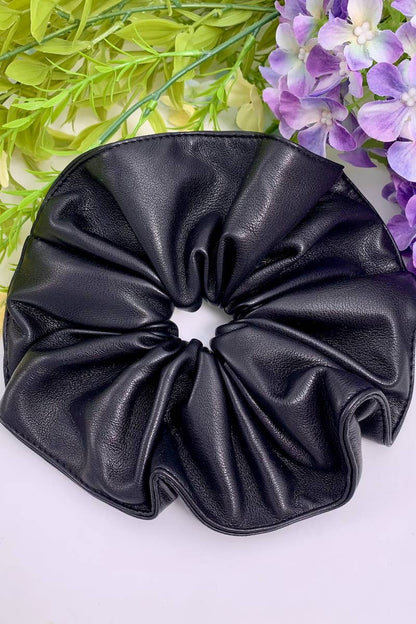 Faux leather scrunchie FQ84