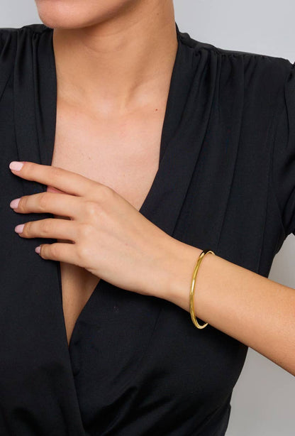 Bracelet jonc en acier inoxydable 324AQ36