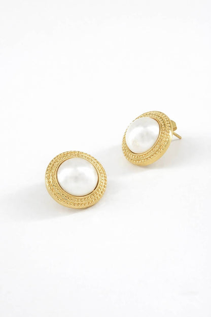 Boucles d'oreilles en acier inoxydable 124AQ319