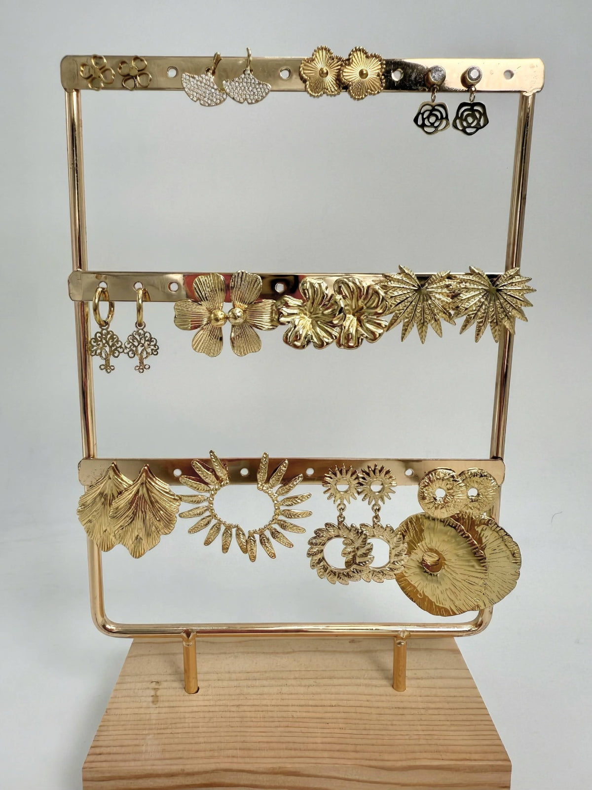 Stainless steel earring set of 12 SET245