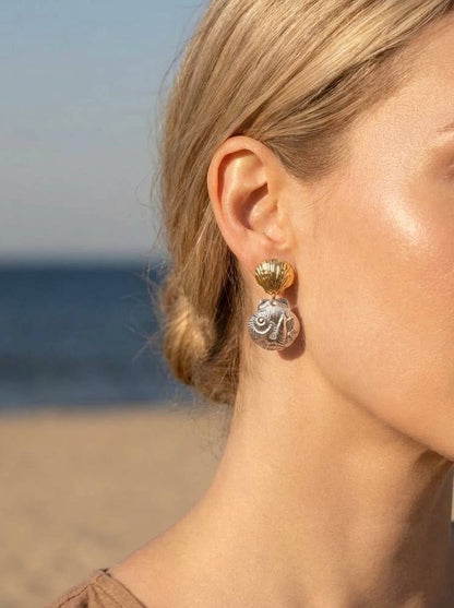 Stainless steel earrings 124AQ436