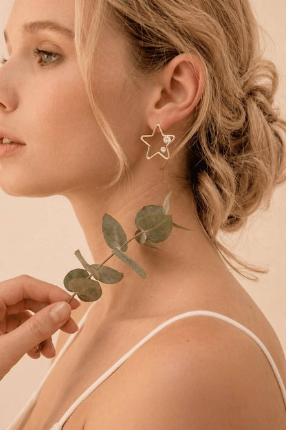Stainless steel earrings 124RX345