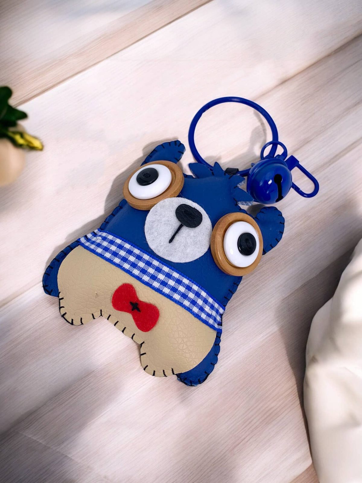 Porte-clé peluche avec clochette JSG15
