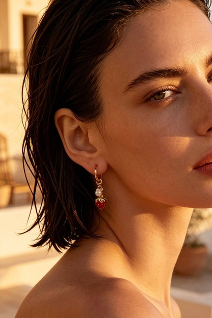 Boucles d'oreilles en acier inoxydable 124AQ687