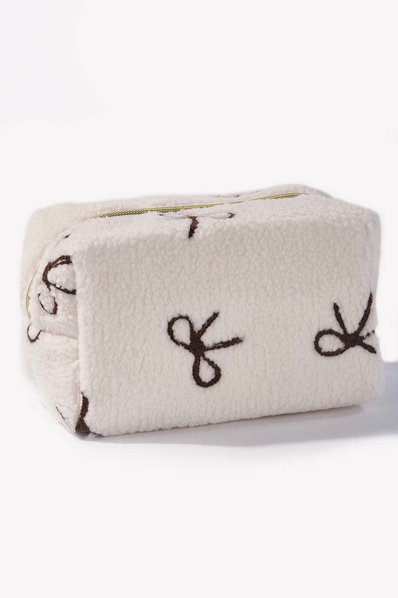 Trousse de maquillage Teddy avec nœud papillon CY235JH