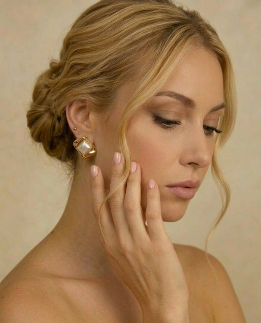 Boucles d'oreilles en acier inoxydable 124RX82