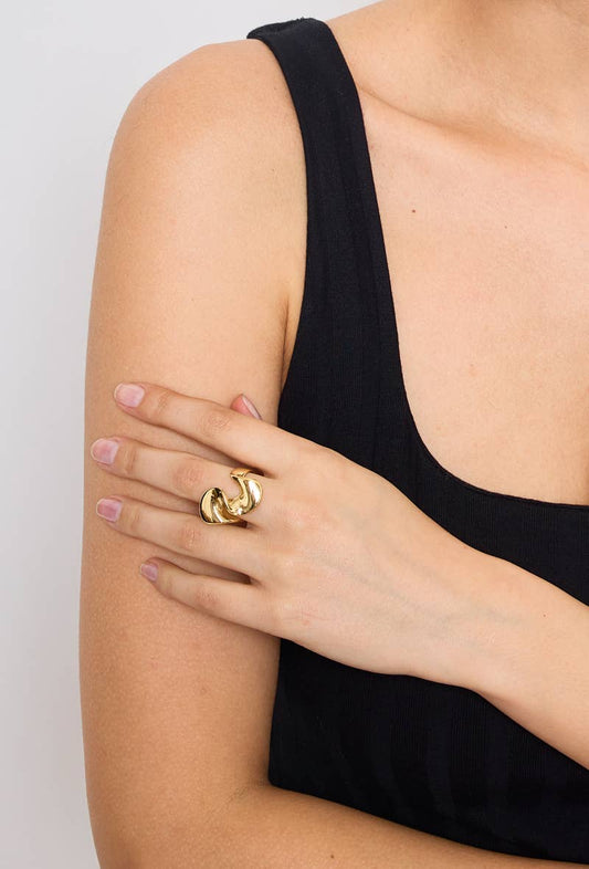Bague femme en acier inoxydable 424YC03