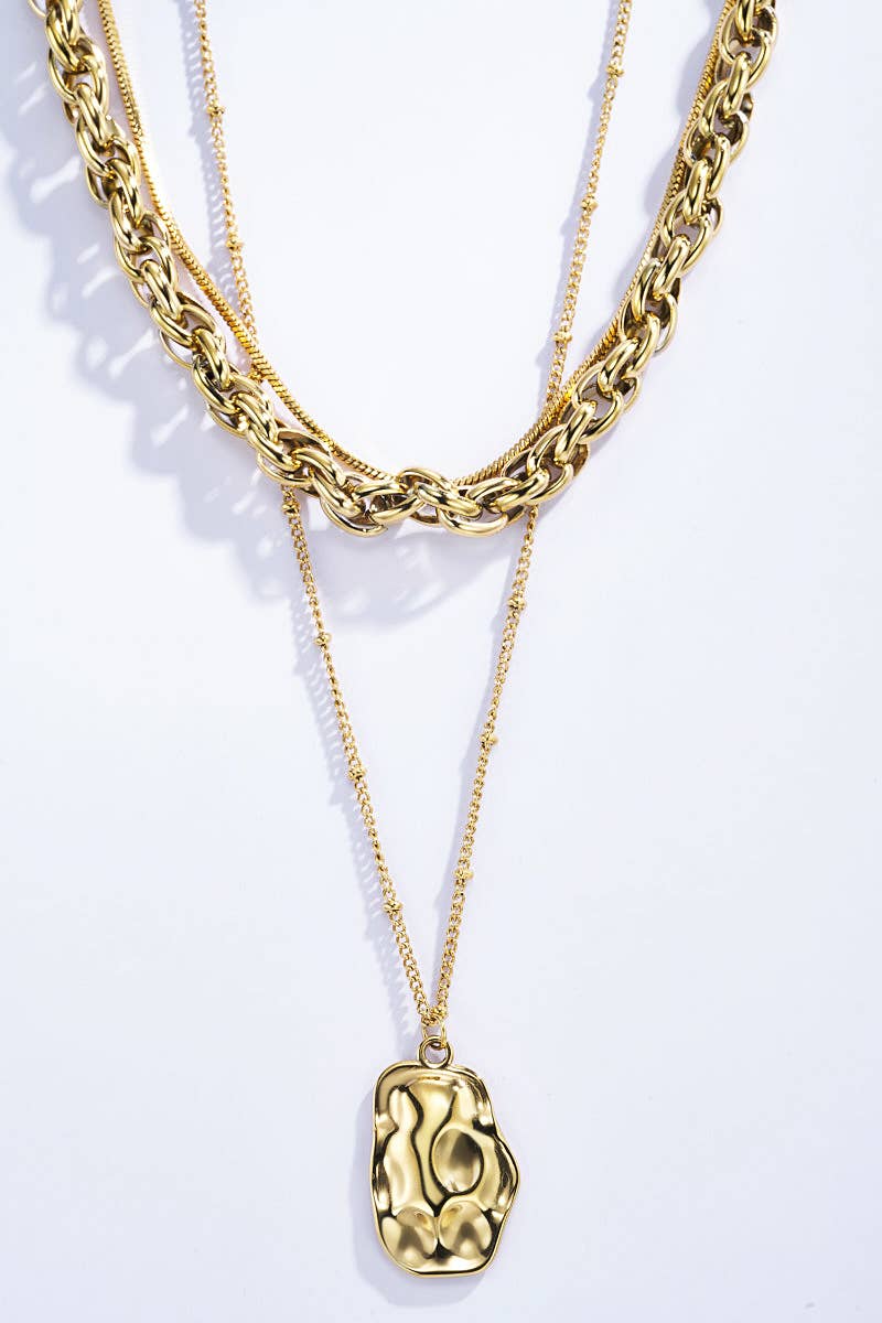 Stainless steel necklace 224DY45