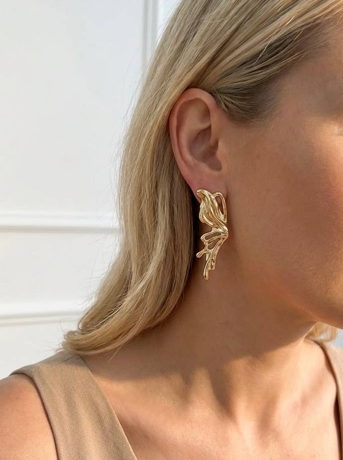 Stainless steel earrings 124AQ617