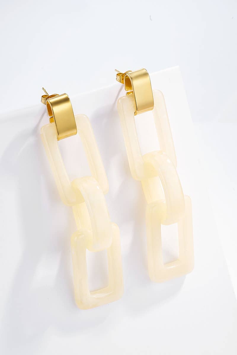 Boucles d'oreilles en acier inoxydable 124CP10