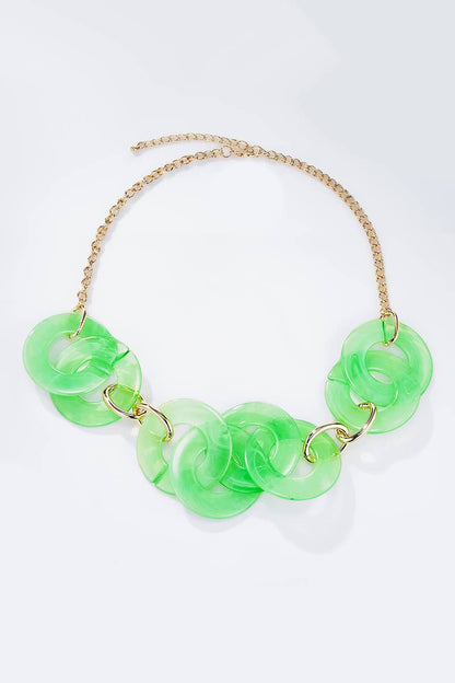 Resin necklace 2WY04