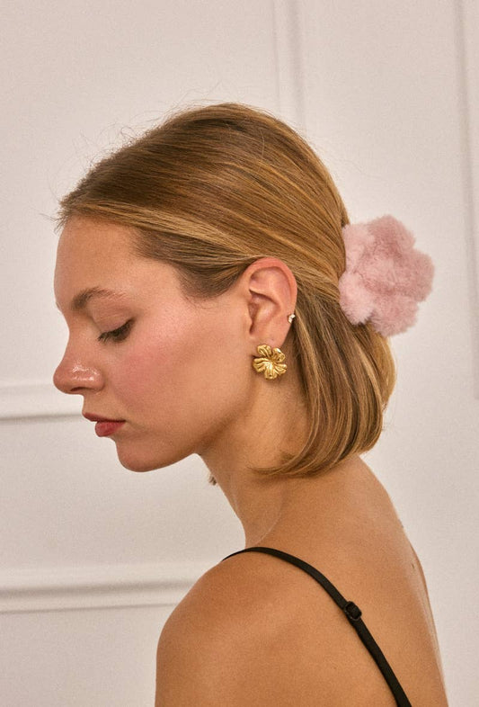 Pince à cheveux fausse fourrure YH205YJ