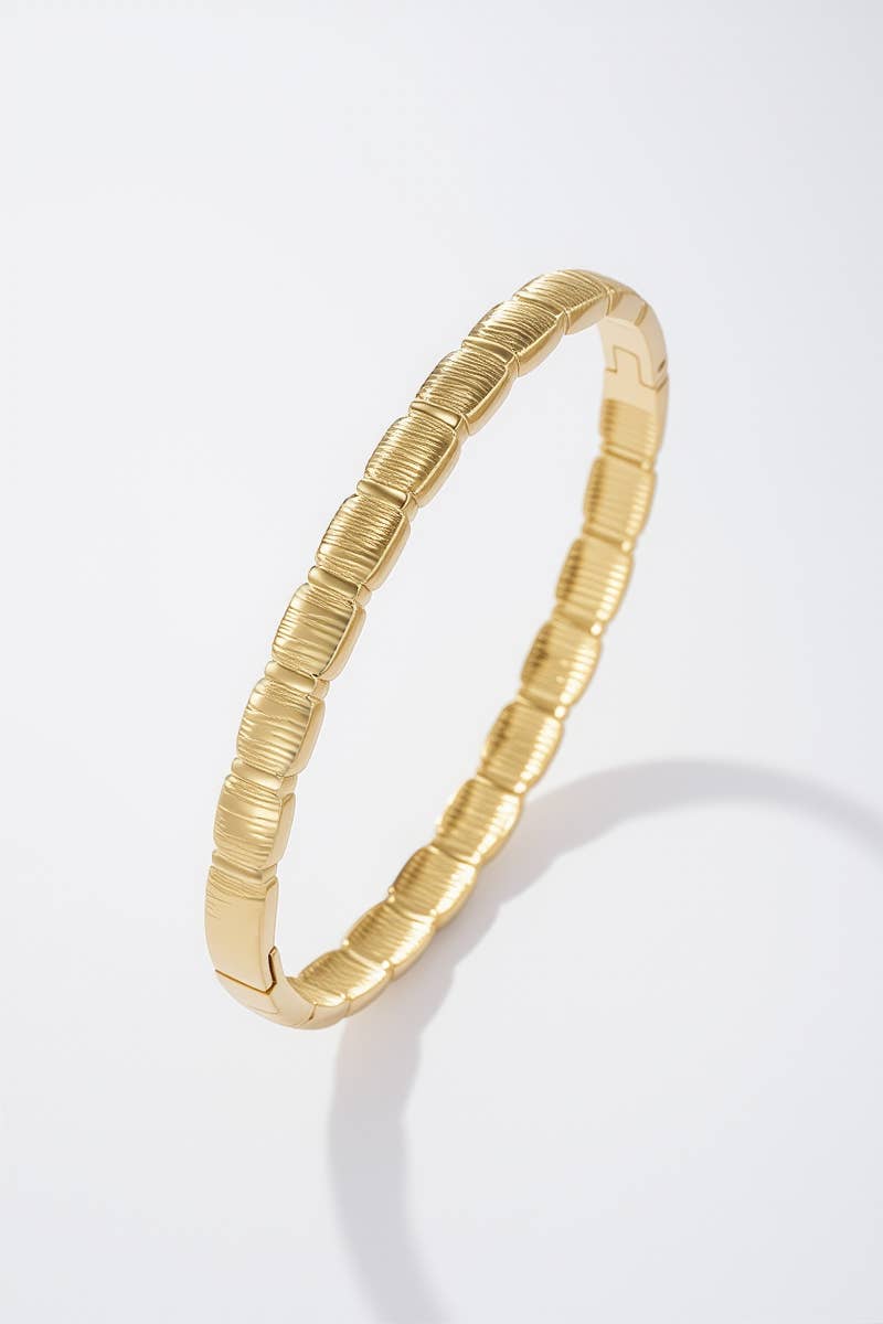 Stainless steel bangle bracelet 324AQ287
