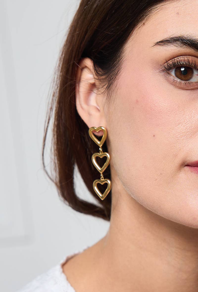 Boucles d'oreilles en acier inoxydable 124AQ303