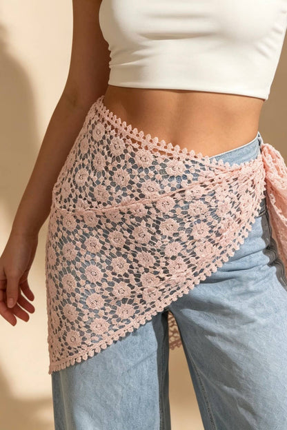 Foulard en dentelle de coton FL532