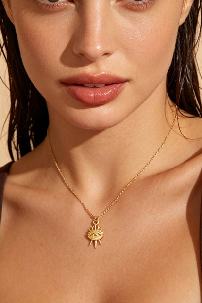 Collier pendentif œil en acier inoxydable 224RX53