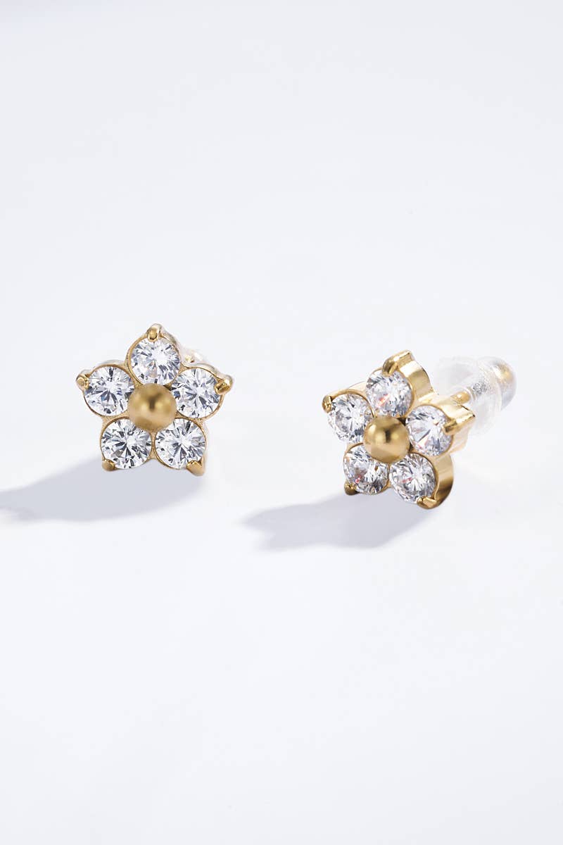 Boucles d'oreilles en acier inoxydable 124AQ342