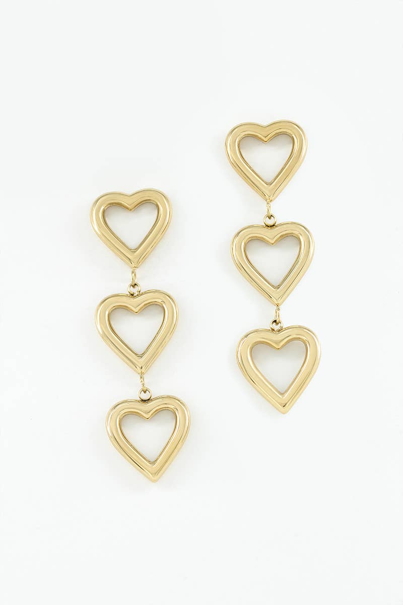 Boucles d'oreilles en acier inoxydable 124AQ303
