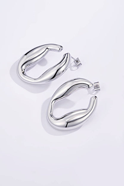 Boucles d'oreilles pendantes en acier inoxydable 124AQ162