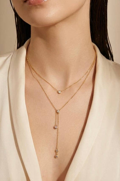 Stainless steel chain necklace 224AQ273