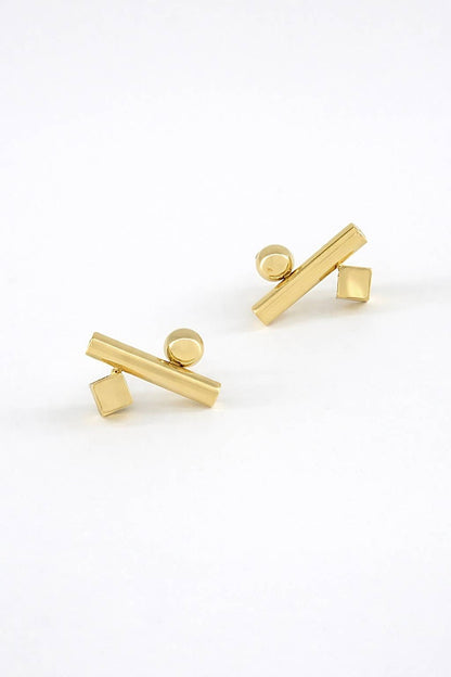 Boucles d'oreilles en acier inoxydable 124AQ296