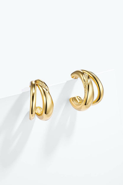 Stainless steel earrings 124AQ585