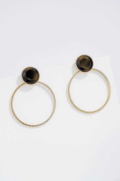 Boucles d'oreille en acier inoxydable 124RX187
