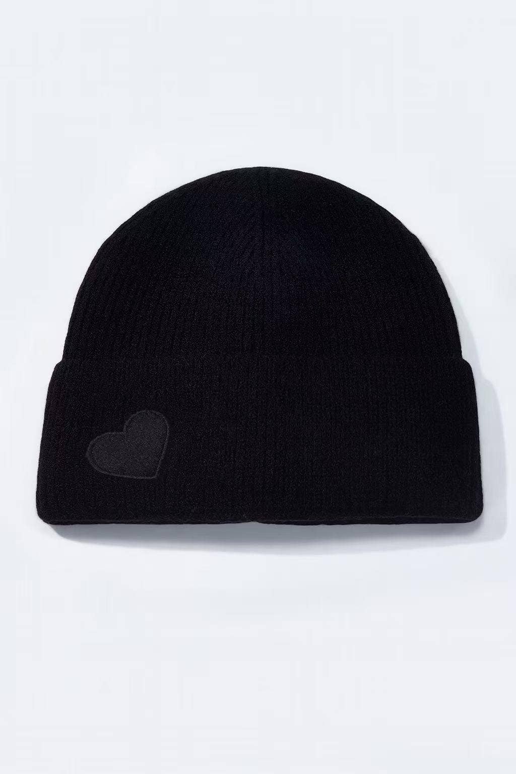 Bonnet uni avec cœur assorti MJ220SD