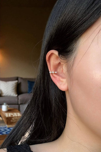 Stainless steel non-pierced earrings 124AQ353