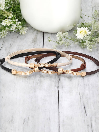 Faux leather belt CT05