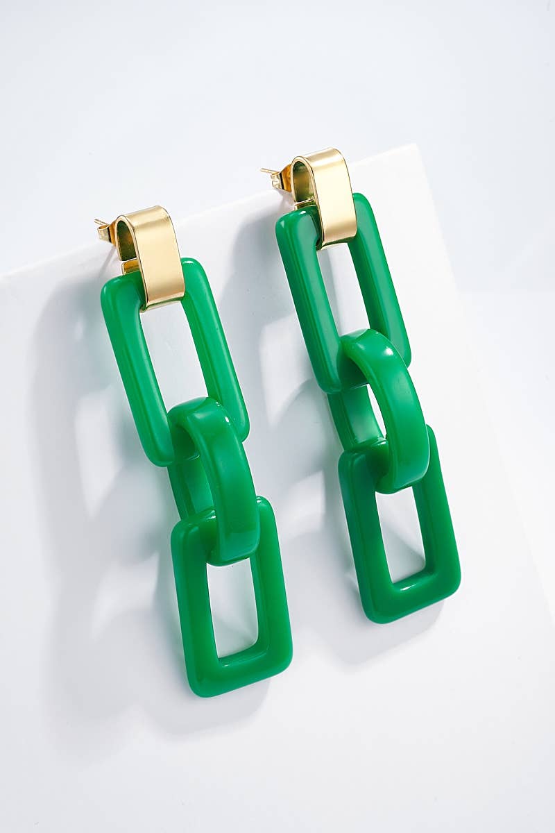 Boucles d'oreilles en acier inoxydable 124CP10