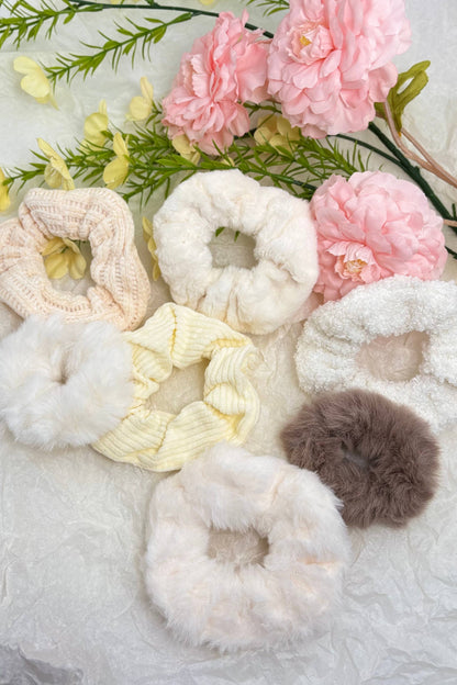 Set of 7 elastic hair scrunchies FQ01-SET