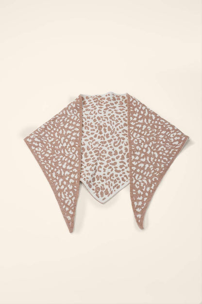 Leopard print triangle scarf FL611DF