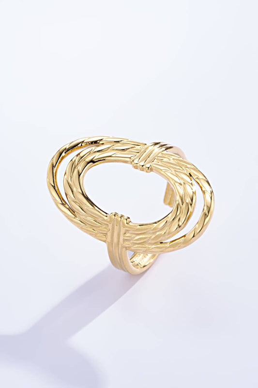 Bague texturée en acier inoxydable 424RX13