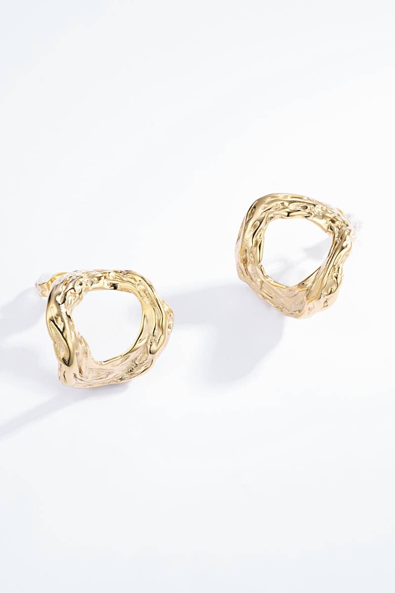 Boucles d'oreilles en acier inoxydable 124DY30
