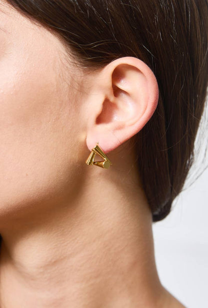 Stainless steel stud earrings 124AQ221