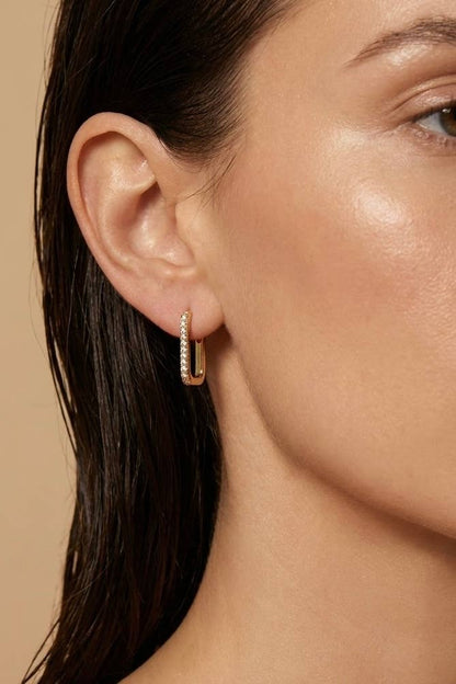 124YTG06 stainless steel earrings