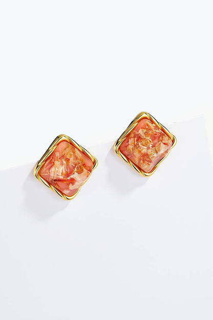 Stainless steel earrings 124AQ594