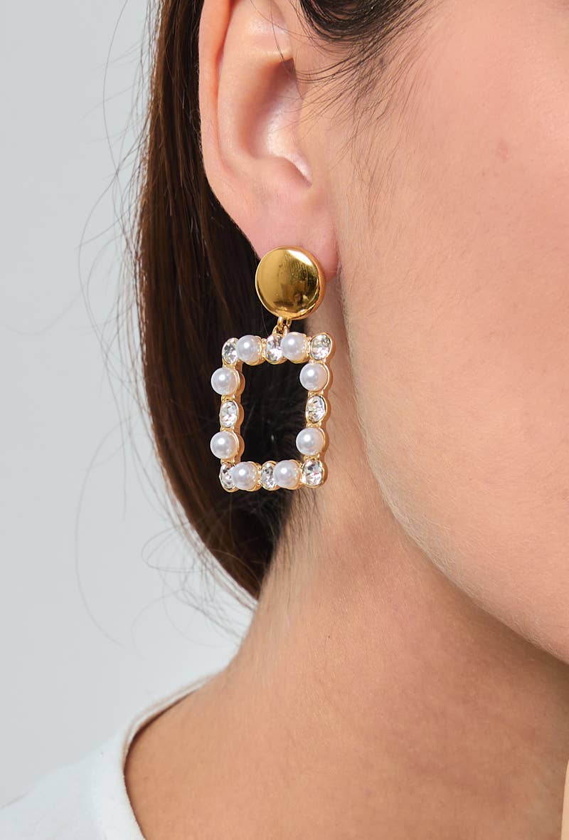 Boucles d'oreilles en acier inoxydable 124AQ220