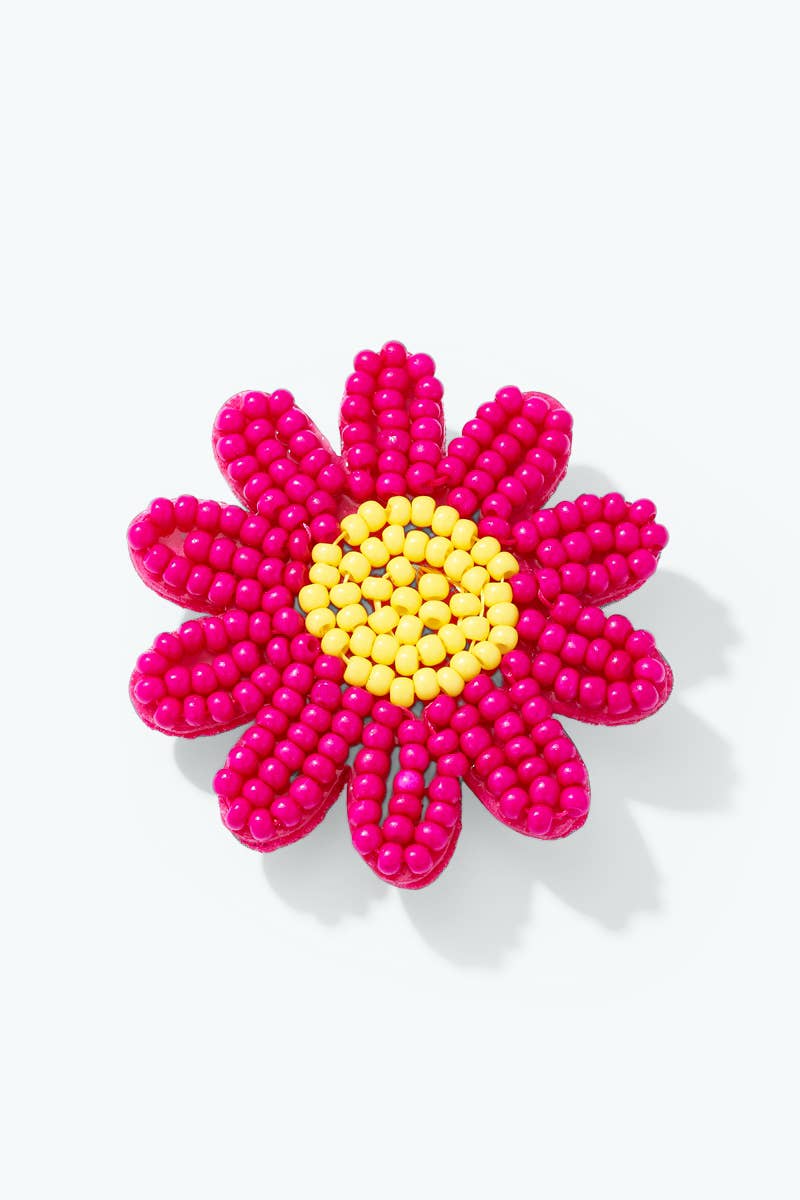 Broche Fleur en perles de rocaille BHY171SY