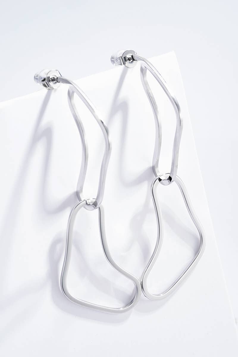 Stainless steel earrings 124AQ285